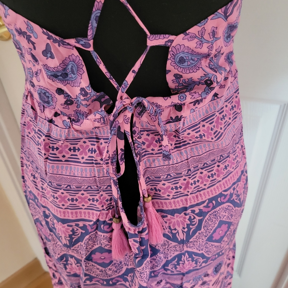 Spell and the Gyspy Collective Pailsey Floral Boho Maxi Dress (Mulberry) - Picture 13 of 16